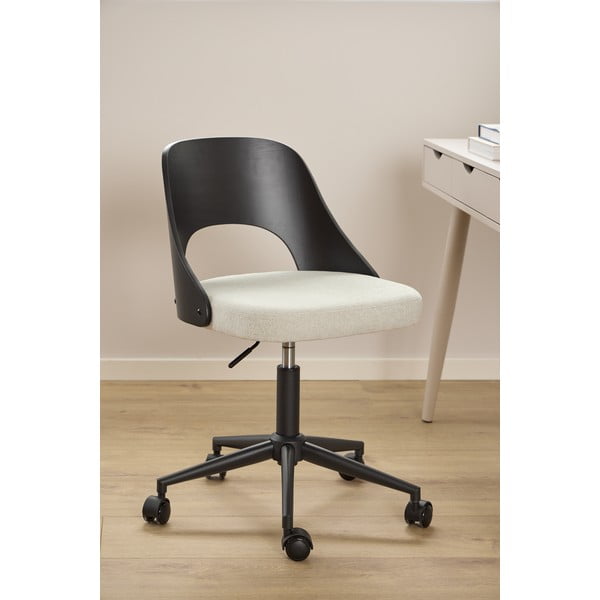 Čierna/béžová kancelárska stolička Lucy – Actona-image-2