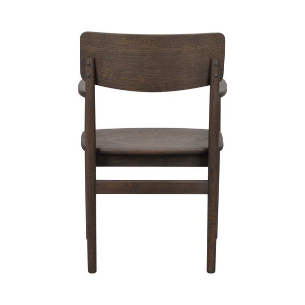 Tmavohnedá jedálenská stolička z dubového dreva Maidstone – Rowico-image-3