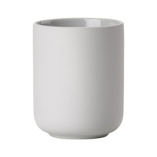 Svetlosivý pohárik na zubnú kefku z kameniny Zone Soft Grey