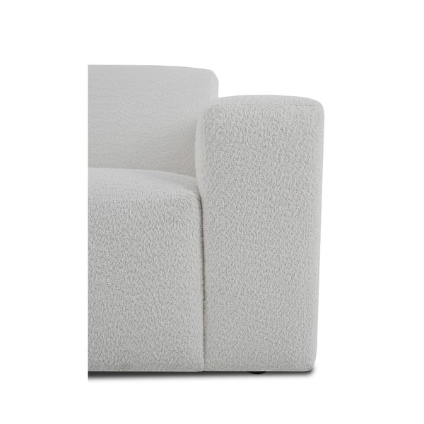 Biela rohová pohovka z textílie buklé (ľavý roh) Roxy – Scandic-image-4