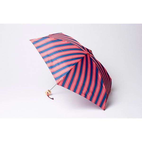 Skladací dáždnik Stripe, červeno-modrý