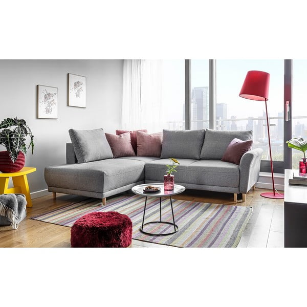 Svetlosivá rozkladacia rohová pohovka Miuform Lovely Annie, ľavý roh-image-2