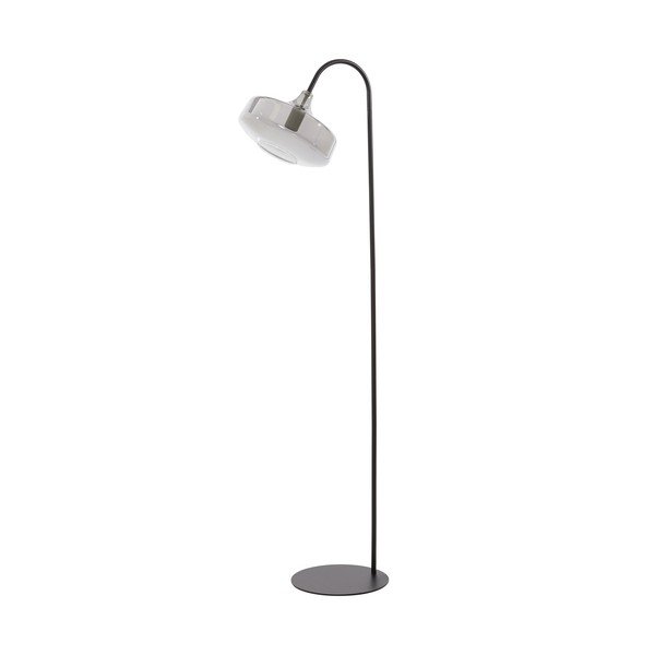Čierna stojacia lampa (výška  160 cm) Solna – Light & Living