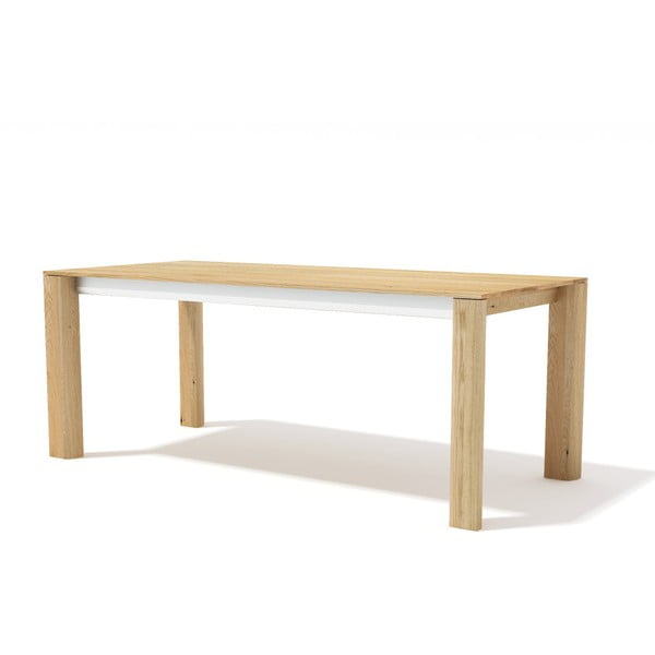 Rozkladací jedálenský stôl z masívneho dubového dreva Javorina E×te, 160 + 90 cm