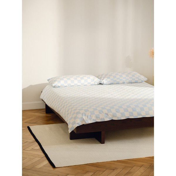 Hnedá dvojlôžková posteľ z MDF v dekore jaseňa bez čela s roštom 160x200 cm Kito – noo.ma-image-4