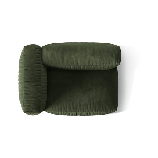 Zelený zamatový modul pohovky (ľavý roh) Martina – Micadoni -image-3