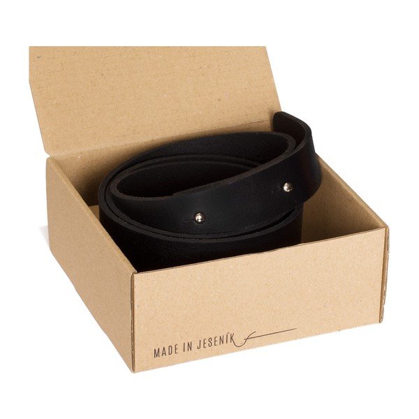 Čierny dámsky kožený opasok Woox Bini Ater, M-image-3