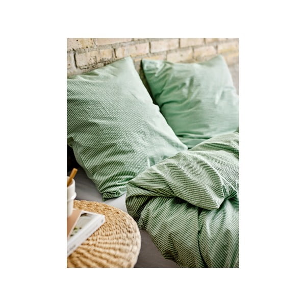 Svetlozelené bavlnené obliečky na jednolôžko 140x200 cm Cheerful – Södahl-image-1