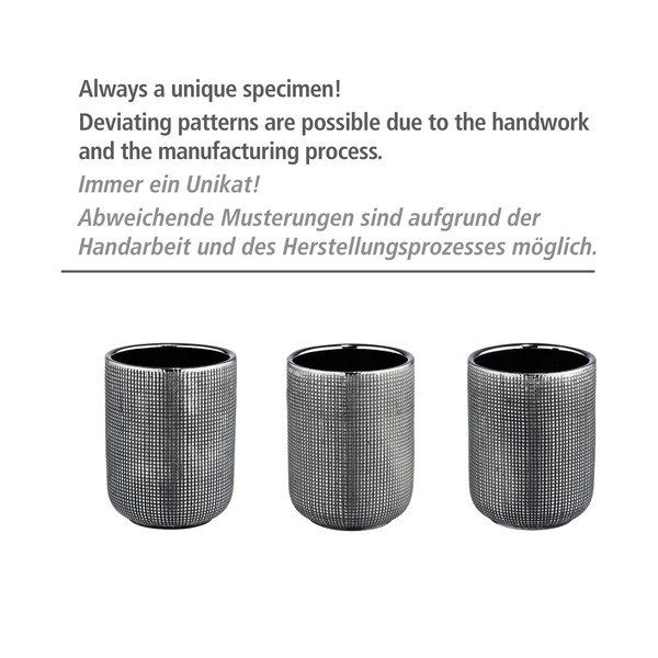 Keramický dávkovač mydla v striebornej farbe 400 ml Rivalta – Wenko-image-3