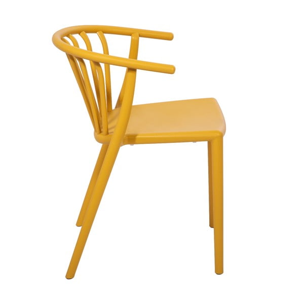 Žltá záhradná stolička Bonami Essentials Capri-image-3