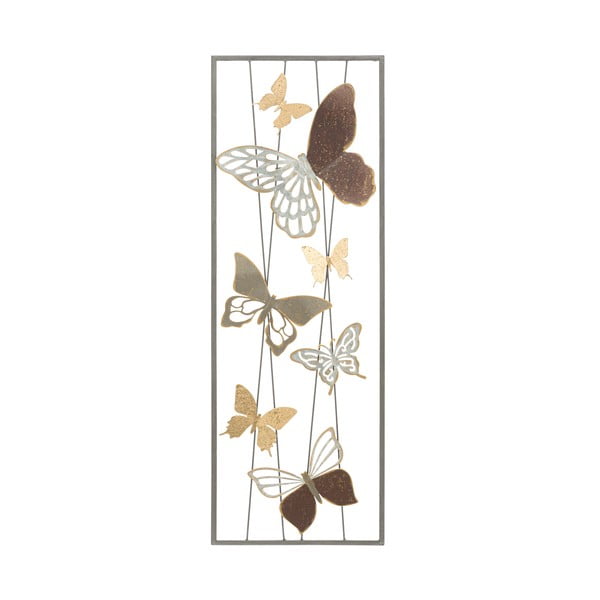 Kovová závesná dekorácia Mauro Ferretti Butterfly Smart A, 31 x 89,5 cm