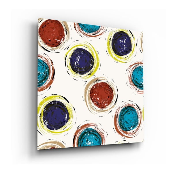 Sklenený obraz Insigne Colored Cores, 40 x 40 cm