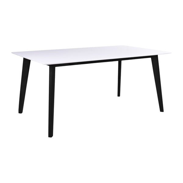 Biely jedálenský stôl s čiernymi nohami House Nordic Vojens, dĺžka 150 cm
