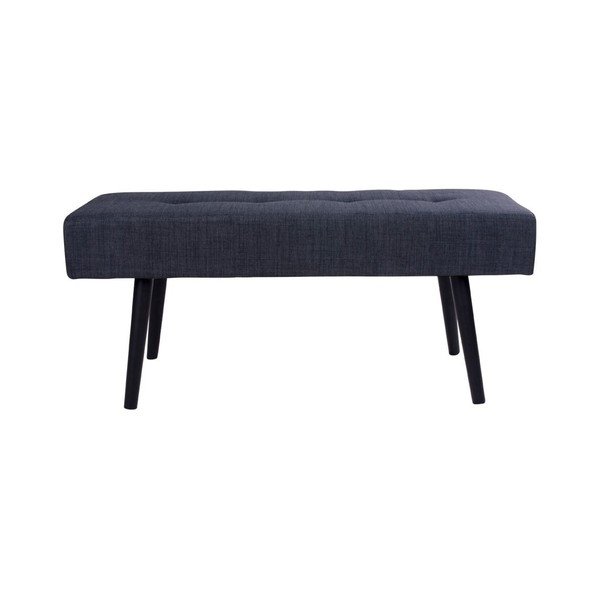 Tmavosivá lavica House Nordic Skiby, 100 x 35 cm