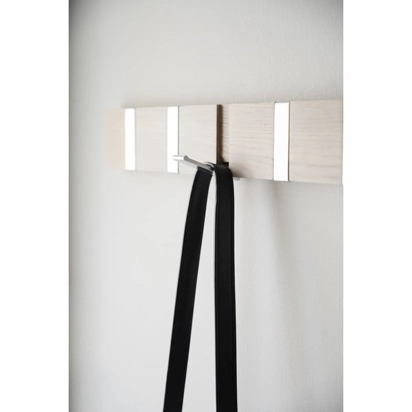 Čierny nástenný vešiak z dubového dreva Confetti – Rowico-image-3