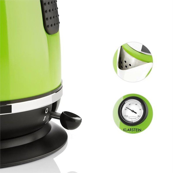 Zelená rýchlovarná kanvica Klarstein Aquavita Chalet-image-3