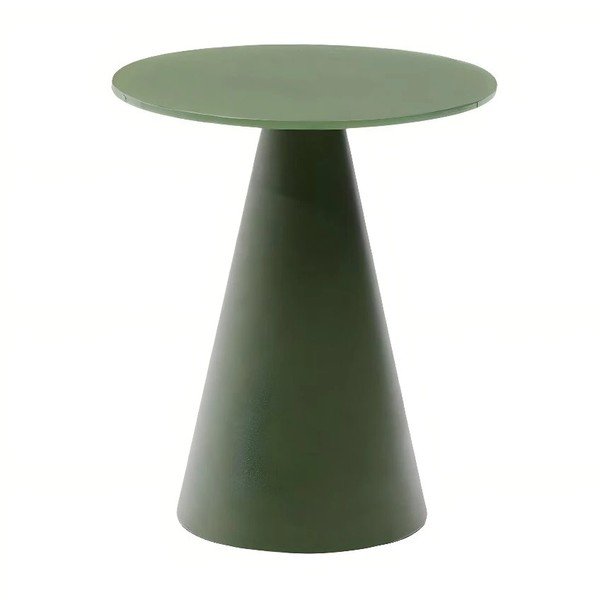 Okrúhly odkladací stolík so sklenenou doskou ø 35 cm Wilshire – Kave Home