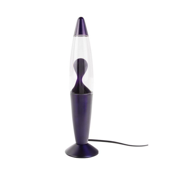 Fialová sklenená lávová lampa (výška  35,5 cm) Funky Rocket Lava – Leitmotiv