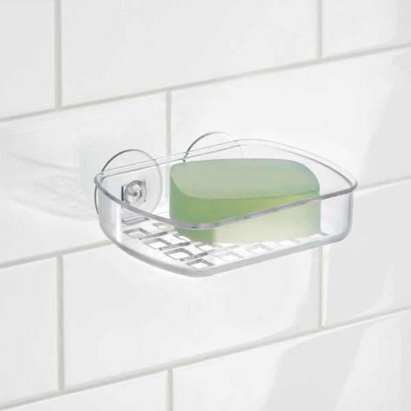 Transparentná samodržiaca nádobka na mydlo iDesign Suct-image-2