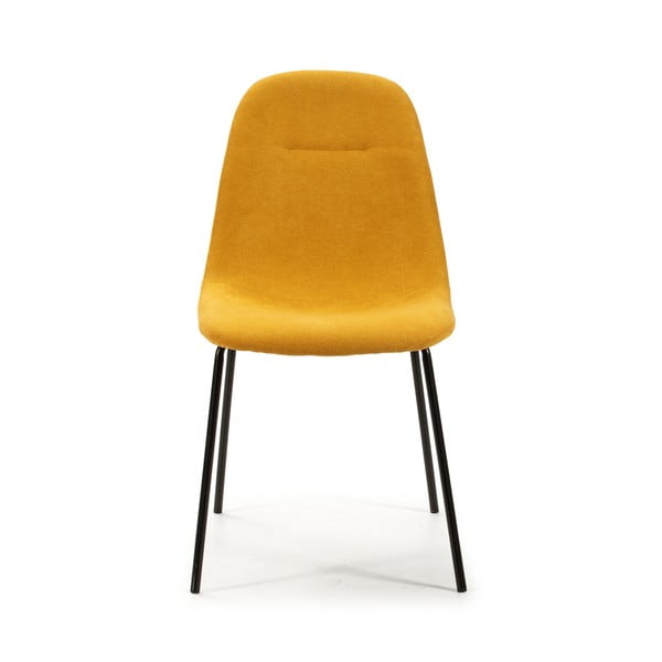 Žlté jedálenské stoličky v súprave 4 ks Renne – Marckeric-image-1