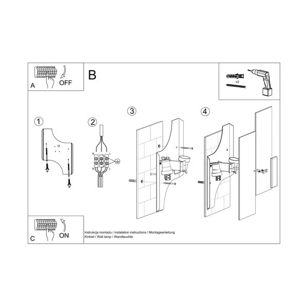 Biele nástenné svietidlo Veronica – Sollux-image-3