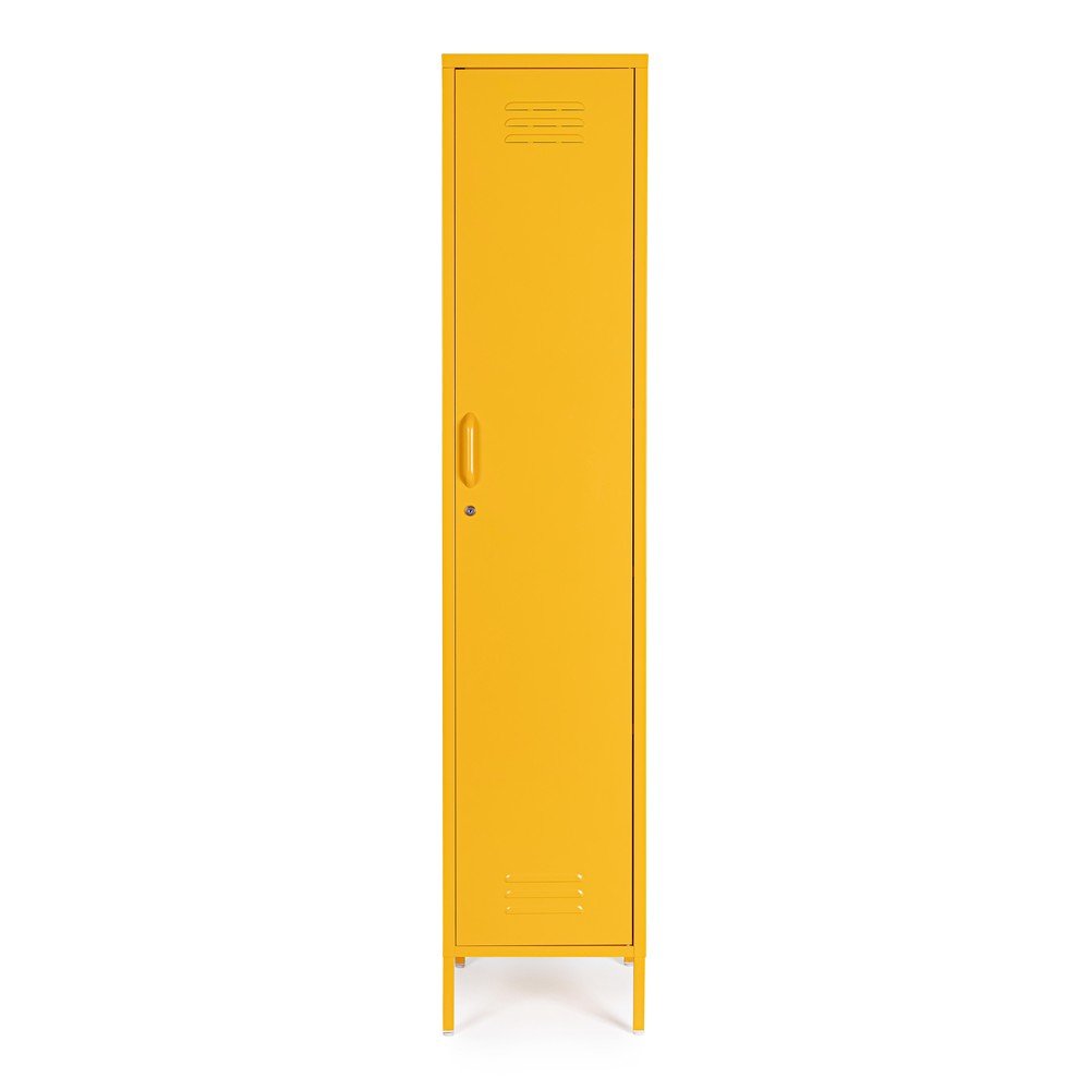 E-shop Žltá kovová uzamykateľná skrinka 38x185x46 cm Cambridge – Yes Everyday