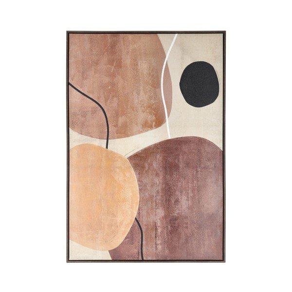 Tlačený/s ručne maľovanými prvkami obraz s rámom/na plátne 83x123 cm Gallery – Bizzotto