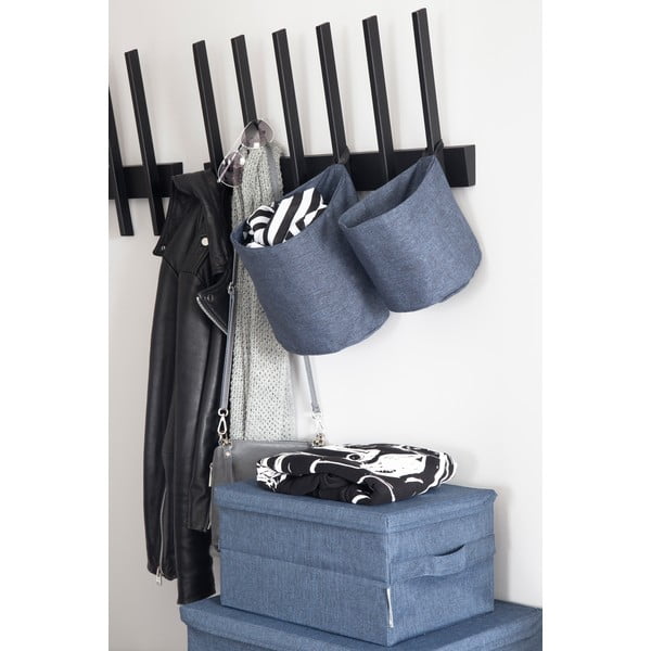 Modrý látkový úložný box s vekom 35x26x19 cm Soft Storage – Bigso-image-1