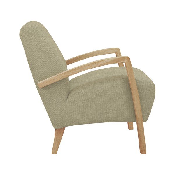 Béžové kreslo so svetlými nohami Windsor & Co Sofas Luna-image-1