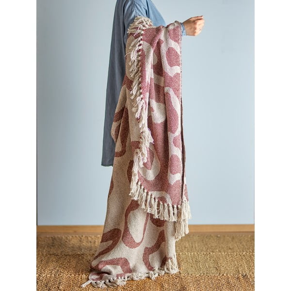 Hnedá deka z recyklovanej bavlny 130x160 cm Salobre – Bloomingville-image-1