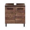 Hnedá skrinka pod umývadlo v dekore duba 60x53 cm Set 374 - Pelipal