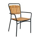 Drevené/kovové záhradné stoličky v súprave 2 ks v prírodnej farbe Cleveland – House Nordic