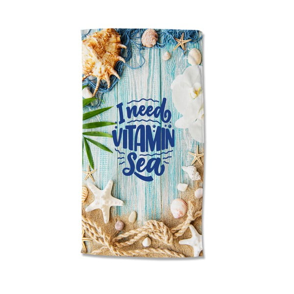 Zamatová plážová osuška 100x180 cm Vitamín Sea – Good Morning