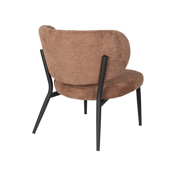 Oranžovohnedé kreslo Sanne – White Label-image-4