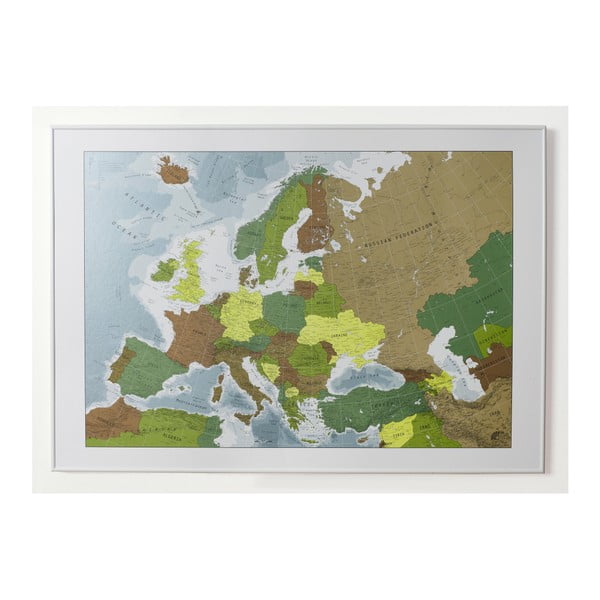 Magnetická mapa Európy The Future Mapping Company Future Map, 100 x 70 cm