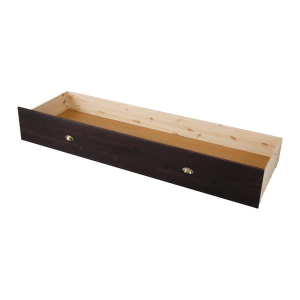 Čierna drevená zásuvka pod posteľ 13Casa Adele