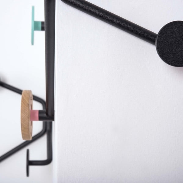 Čierny nástenný vešiak Gazzda Hook-image-2