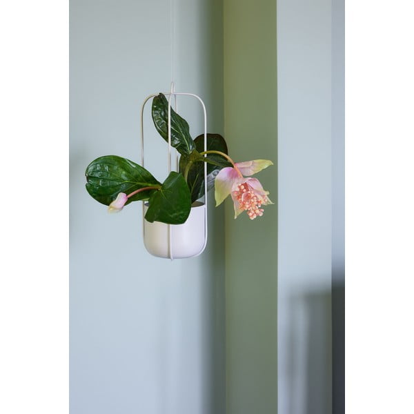 Súprava 2 svetlosivých závesných železných kvetináčov Hübsch Juro-image-1