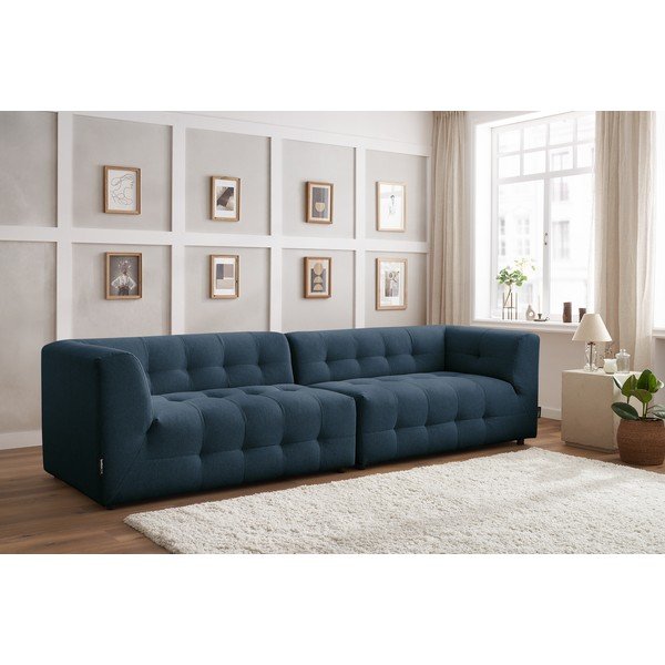Tmavomodrá pohovka 324 cm Kleber - Bobochic Paris-image-1