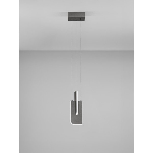 Svetlosivé kovové LED závesné svietidlo so stmievačom Totem – Nova Luce-image-4