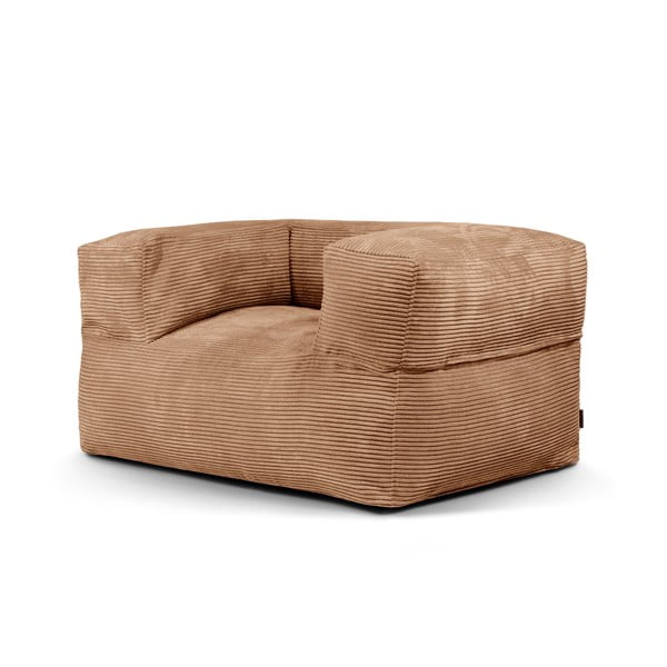 Hnedý menčestrový sedací vak MooG – SLOWDOWN