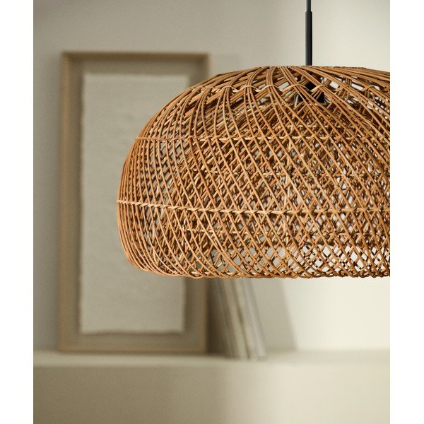 Ratanové tienidlo v prírodnej farbe ø 60 cm Isora – Kave Home-image-2