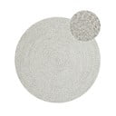 Biely/béžový okrúhly vonkajší koberec ø 150 cm - NORTHRUGS