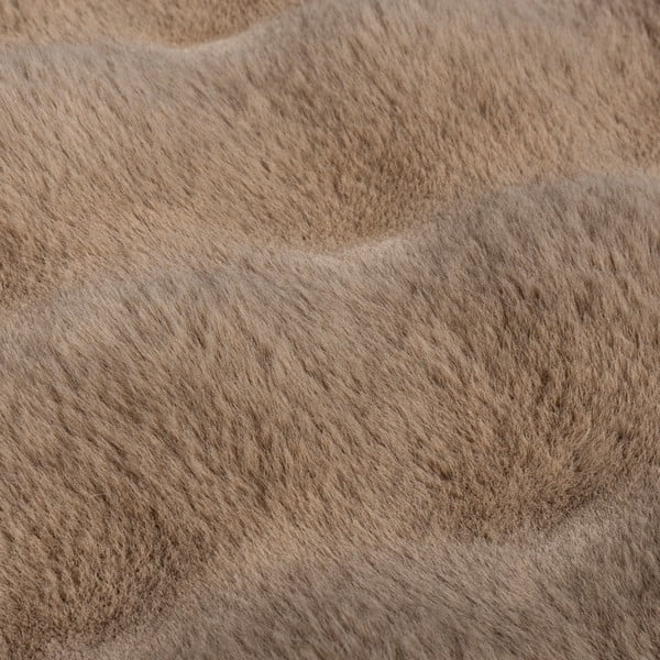 Hnedá syntetická kožušina 80x150 cm Waffle Faux Fur – Flair Rugs-image-2