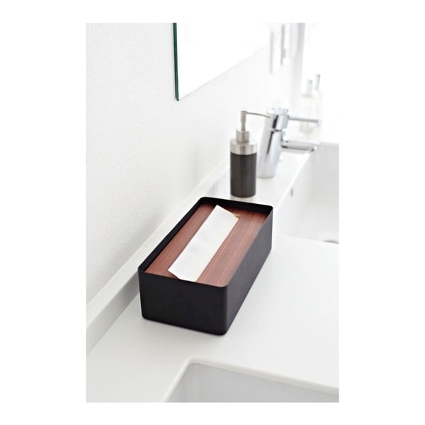 Čierny zásobník obrúskov YAMAZAKI Tsu-image-2