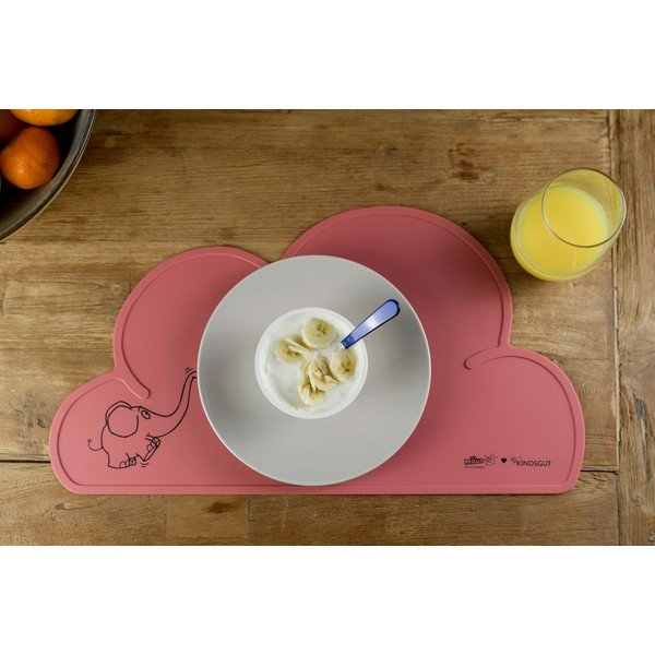 Červené silikónové prestieranie Kindsgut Elephant, 49 x 27 cm-image-3