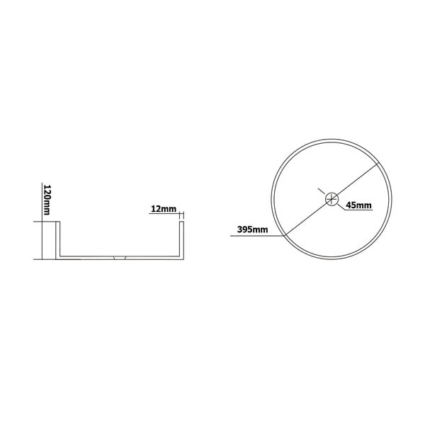 Čierne sklenené okrúhle umývadlo ø 39,5 cm Maragua – Sapho-image-3