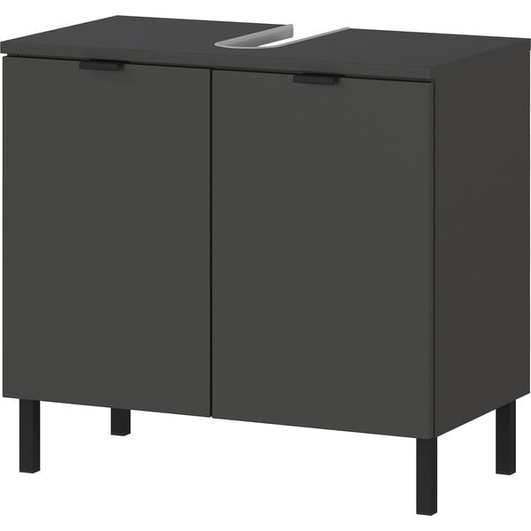 Antracitová skrinka pod umývadlo 60x56 cm Arcena – Germania-image-2