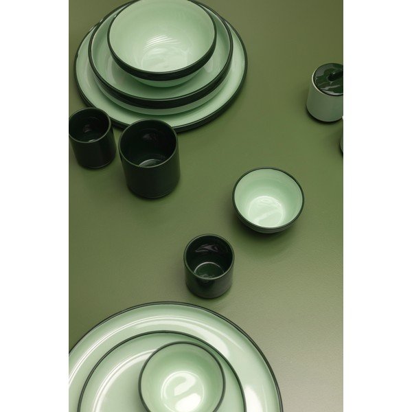 Zelená kameninová miska 710 ml Duo – ONA-image-1
