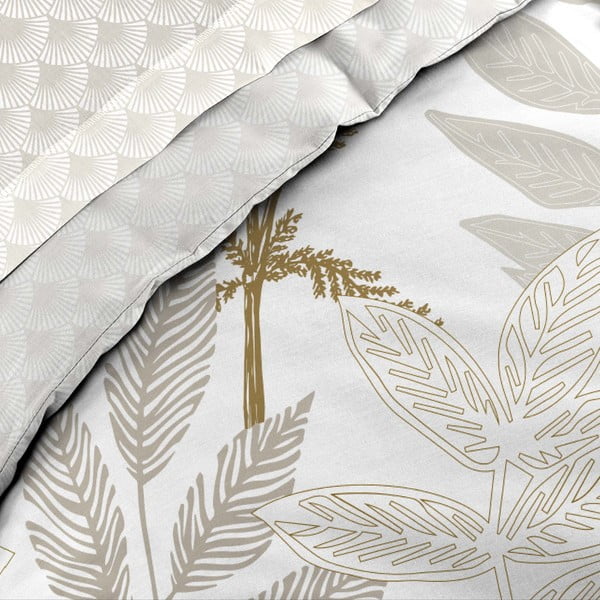 Béžové bavlnené obliečky na dvojlôžko/predĺžené s plachtou/6-dielne 240x220 cm Raoni – douceur d'intérieur-image-2